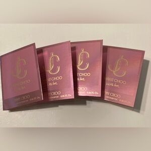 Jimmy Choo I Want Choo With Love NEW RELEASE SCENT Sample LOT OF 4